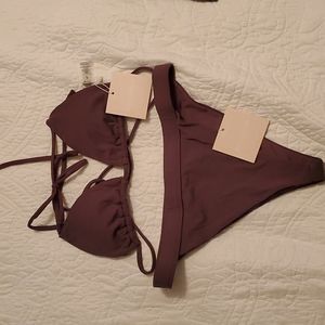 Kittenish Laguna Plum Bikini Set